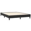vidaXL Boxspringbett mit Matratze Schwarz 140x210 cm Samt