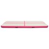 vidaXL Aufblasbare Gymnastikmatte mit Pumpe 500x100x15 cm PVC Rosa