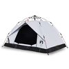 vidaXL Kuppel-Campingzelt 3 Personen Wei&szlig; Verdunkelt Quick Release