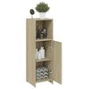 vidaXL Badezimmerschrank Sonoma-Eiche 30x30x95 cm Holzwerkstoff