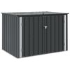 vidaXL Gartenlagerbox Schwarz 151,5 x 107 x 100 cm Stahl