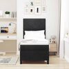 vidaXL Boxspringbett mit Matratze Schwarz 80 x 200 cm Stoff
