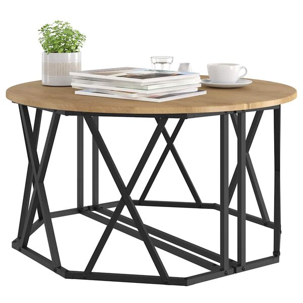 vidaXL Couchtisch Artisan-Eiche 80 x 80 x 42 cm