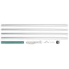 vidaXL Fahnenmast Aluminium 6,2 m