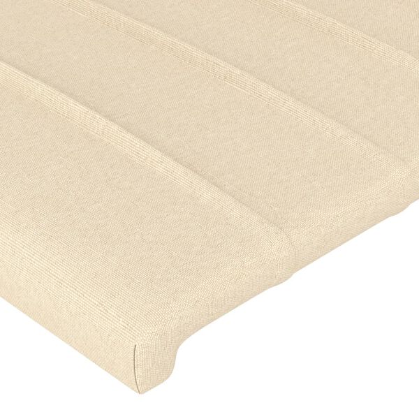 vidaXL Kopfteile 2 Stk. Creme 100x5x78/88 cm Stoff