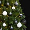 vidaXL Künstlicher Weihnachtsbaum Klappbar 300 LEDs & Kugeln 270 cm