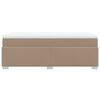 vidaXL Boxspringbett Matratze Cappuccino-Braun 100x200cm Kunstleder