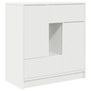 vidaXL Sideboard mit Schubladen und T&uuml;ren Wei&szlig; 70,5x34x74,5 cm