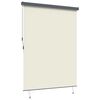 vidaXL Outdoor Rollo Gestreift Verstellbar Creme 220 x 250 cm Stoff