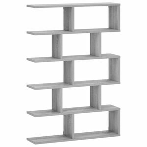 vidaXL Wandregal Sonoma-Grau 70 x 17 x 101 cm Holzwerkstoff