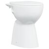 vidaXL Randloses WC 7 cm Extra H&ouml;he Soft-Close Keramik Wei&szlig;