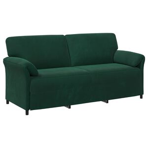 vidaXL 3-Sitzer-Sofa Dunkelgr&uuml;n 198 x 83 x 95 cm Samt