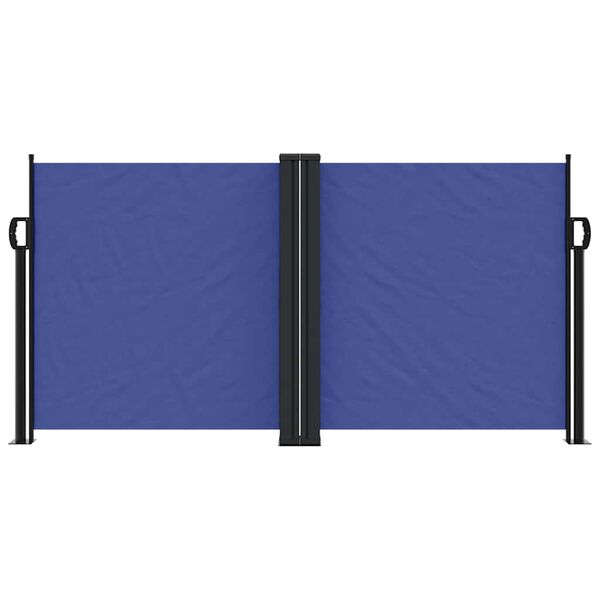 vidaXL Seitenmarkise Ausziehbar Blau 120x600 cm