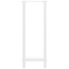 vidaXL Bartischbeine Weiß 2 Stk. 40x(100-101) cm Stahl