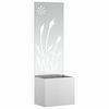 vidaXL Garten Sichtschutz-Leinwand Silber 50 x 140 cm Verzinkter Stahl