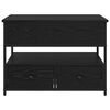 vidaXL Couchtisch Schwarz Eichen-Optik 70 x 50 x 54,5 cm Holzwerkstoff