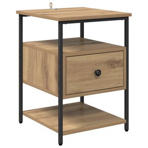 vidaXL Nachttisch Artisan-Eiche 40 x 42 x 56 cm Holzwerkstoff