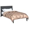 vidaXL Winterbettdecke Gold 200 x 140 cm Satin und Mikrofaser