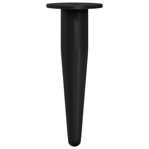 vidaXL M&ouml;belbeine 2 pcs Schwarz &Oslash; 40 x 98 mm Eisen