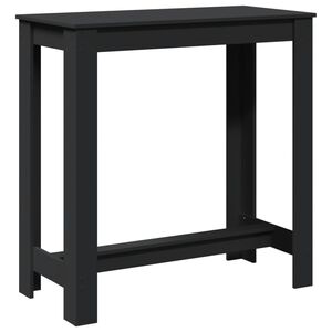 vidaXL Bartisch Schwarz 102x50x103,5 cm Holzwerkstoff