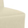 vidaXL Modulares Armfreies Sofa 3 pcs Creme 55 x 74 x 82 cm Kunstleder