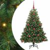 vidaXL K&uuml;nstlicher Weihnachtsbaum Gr&uuml;n 120 cm PE und PVC