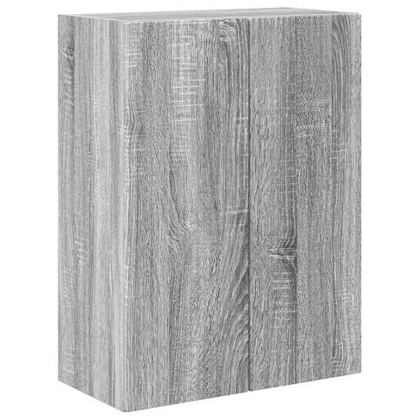 vidaXL TV-Wandschrank Graues Sonoma 59,5 x 31 x 80 cm Holzwerkstoff