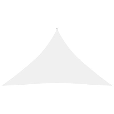 vidaXL Sonnensegel Oxford-Gewebe Dreieckig 5x5x6 m Weiß