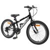 vidaXL Mountainbike 20 Zoll 6-Speed f&uuml;r 5-8 Jahre alt Schwarz