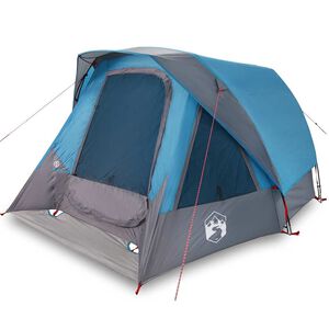 vidaXL Campingzelt 4 Personen Blau Wasserdicht