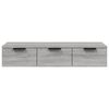 vidaXL Wandschrank Grau Sonoma 102x30x20 cm Holzwerkstoff