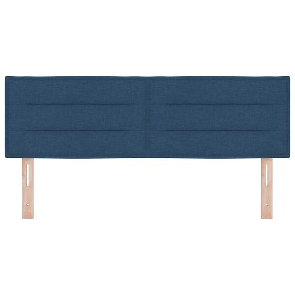 vidaXL Kopfteil mit Kopfteil Blau 144 cm Kunstleder