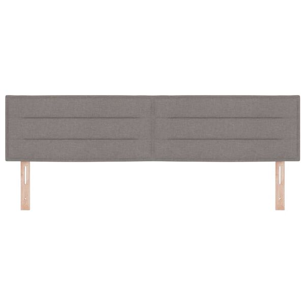 vidaXL Kopfteil mit Kopfteil Taupe 180 cm Kunstleder