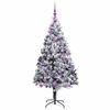 vidaXL Künstlicher Weihnachtsbaum mit 300 LEDs mit Ständer Weiß 180 cm