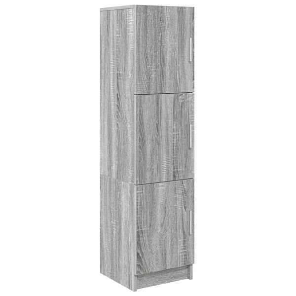 vidaXL Highboard Graues Sonoma 31,5 x 32 x 122,5 cm