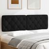 vidaXL Kopfteil-Kissen Schwarz 160 cm Stoff