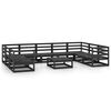 vidaXL 10-tlg. Garten-Lounge-Set Massivholz Kiefer