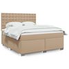 vidaXL Boxspringbett Matratze Cappuccino-Braun 180x200 cm Kunstleder