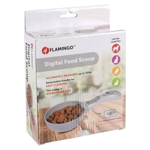 FLAMINGO Digitale Futterschaufel Skalo Grau