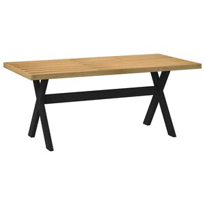 vidaXL Esstisch NOAIN X-Form-Beine 180x90x75 cm Massivholz Kiefer