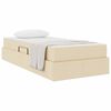 vidaXL Aufbewahrungsbett mit Matratze Creme 100 x 200 cm Polyester