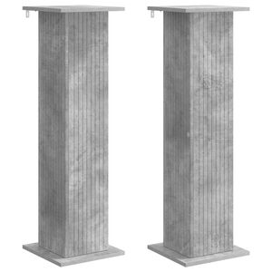 vidaXL Pflanzenst&auml;nder 2 pcs Betongrau 30,5 x 30 x 100,5 cm