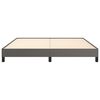 vidaXL Bettgestell Grau 160x200 cm Kunstleder