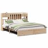 vidaXL Massivholzbett mit Regal ohne Matratze 180x200 cm Kiefer