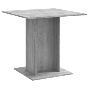 vidaXL Esstisch Grau Sonoma 80x80x75 cm Holzwerkstoff