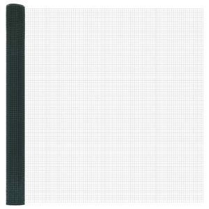 vidaXL Geschweißter Drahtzaun Grün 1,6 x 10 m Stahl