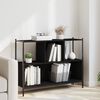 vidaXL B&uuml;cherregal Schwarz 102x28x77,5 cm Holzwerkstoff