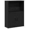 vidaXL B&uuml;cherregal Schwarz Eichen-Optik 60x24x85 cm Holzwerkstoff