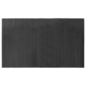 vidaXL Teppich Rechteckig Grau 60x100 cm Bambus