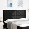 vidaXL LED Kopfteil Schwarz 180 cm Kunstleder